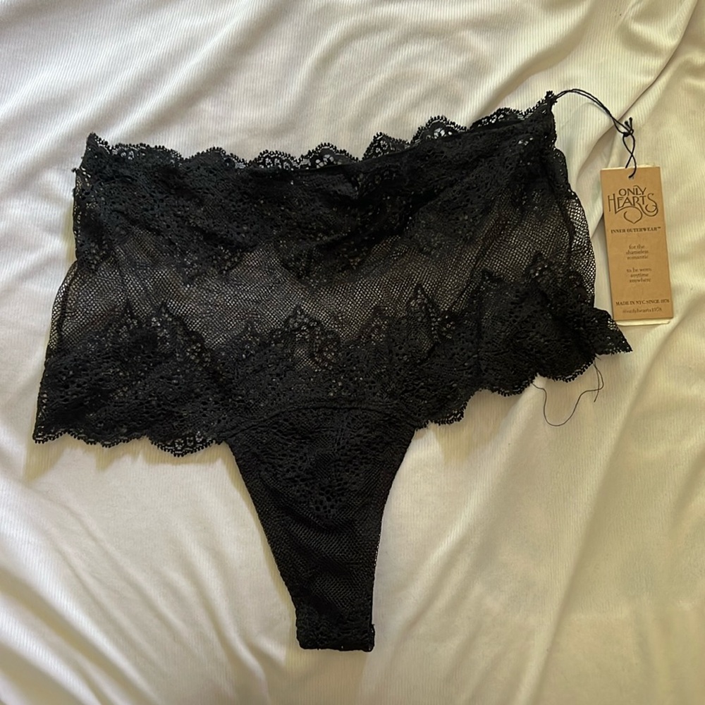 Brand new only hearts thong in small